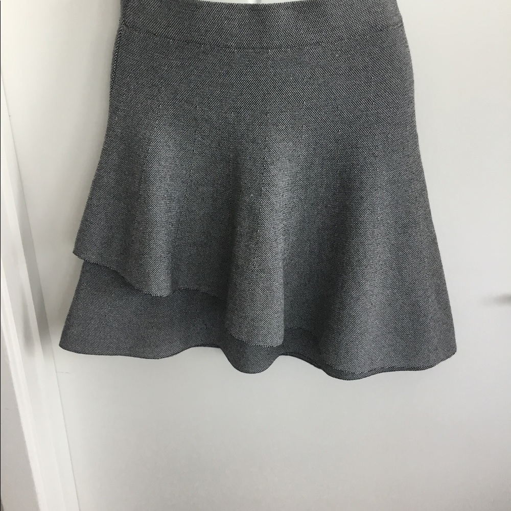 Zara Basic Collection Gray Double Layer Skirt Siz… - image 2